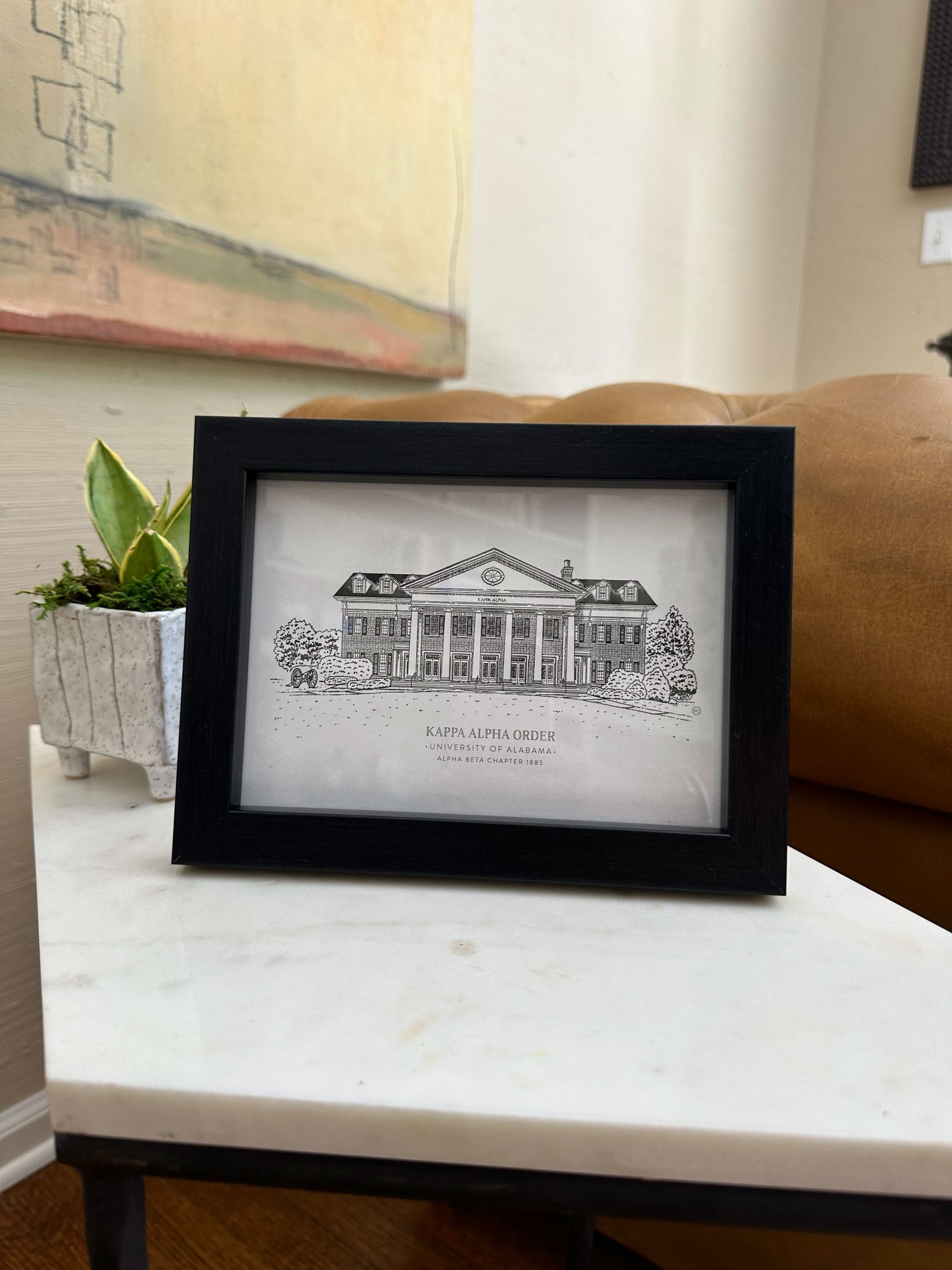 Kappa Alpha Order 5x7 Art Print: Elegant Tribute to Alpha Beta Chapter’s Historic Home at the University of Alabama